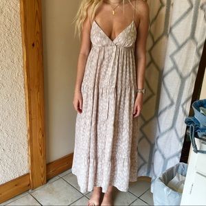 L’AGENCE printed babydoll dress